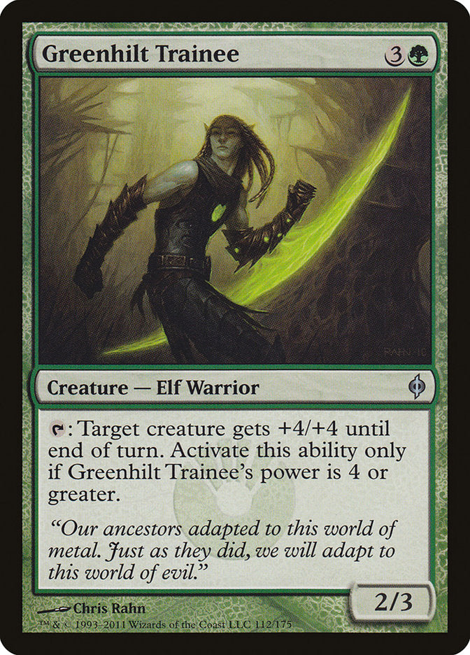 Greenhilt Trainee [New Phyrexia] 