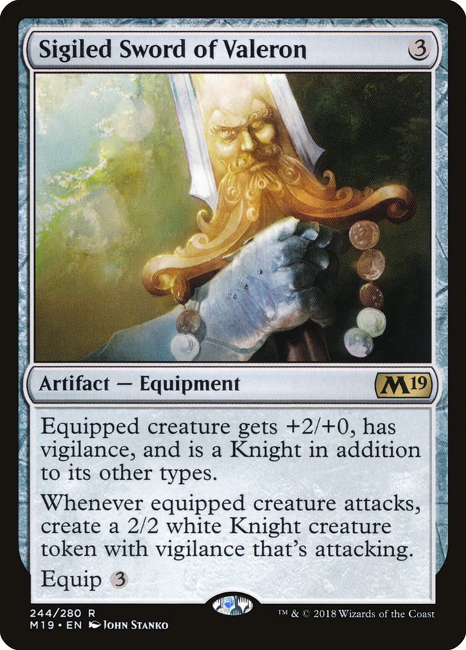 Sigiled Sword of Valeron [Core Set 2019] 