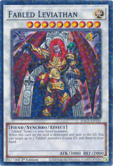 Fabled Leviathan (Duel Terminal) [HAC1-EN145] Common 