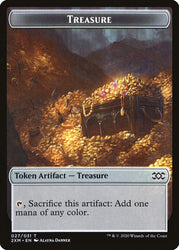 Elemental // Treasure Double-Sided Token [Double Masters Tokens] 