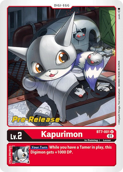Kapurimon [BT7-001] [Next Adventure Pre-Release Cards]