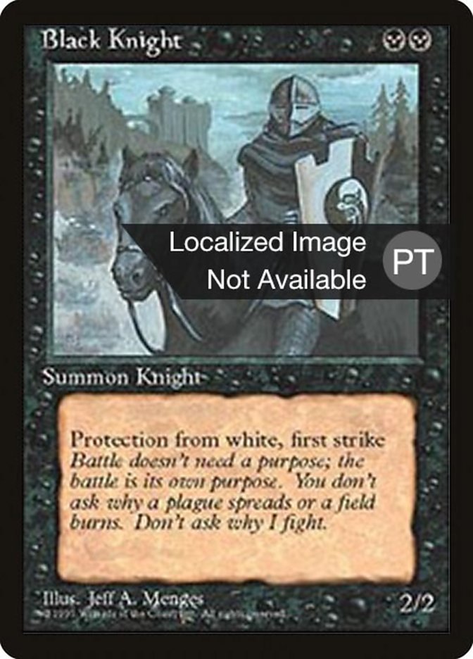 Black Knight [Fourth Edition (Foreign Black Border)] 