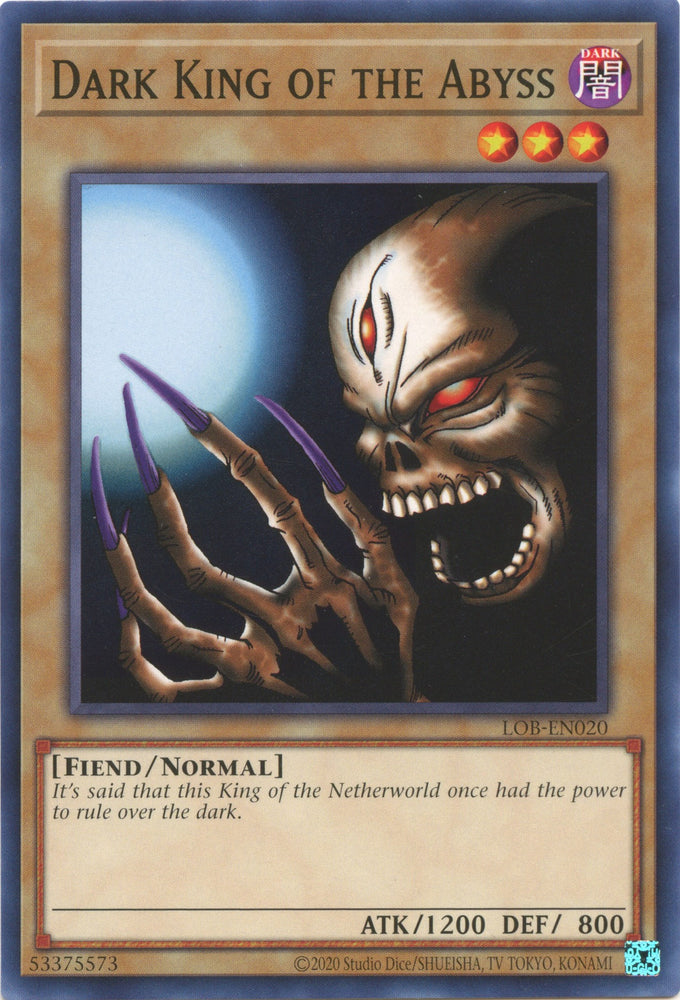 Dark King of the Abyss (25th Anniversary) [LOB-EN020] Common 