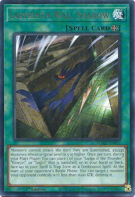 Labyrinth Wall Shadow [MAZE-EN007] Rare 