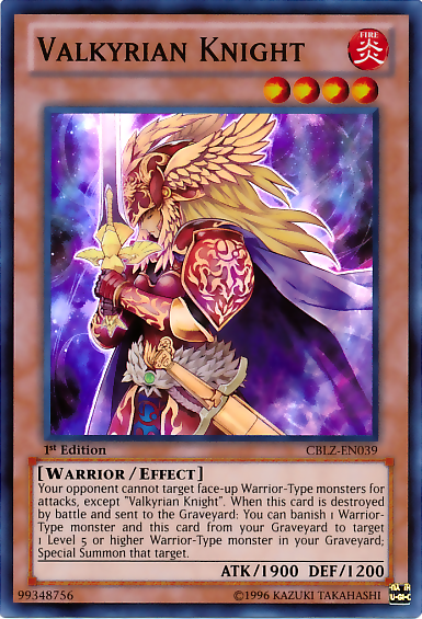 Valkyrian Knight [CBLZ-EN039] Super Rare 