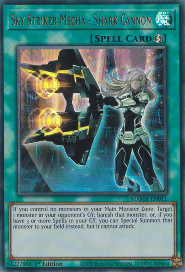 Sky Striker Mecha - Shark Cannon [MAMA-EN011] Ultra Rare 