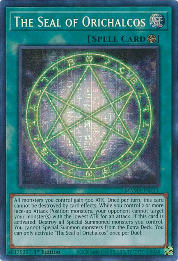 The Seal of Orichalcos [MAMA-EN111] Secret Pharaoh's Rare 