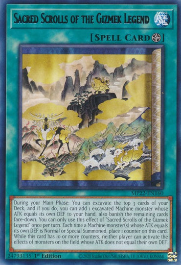 Sacred Scrolls of the Gizmek Legend [MP22-EN160] Rare 