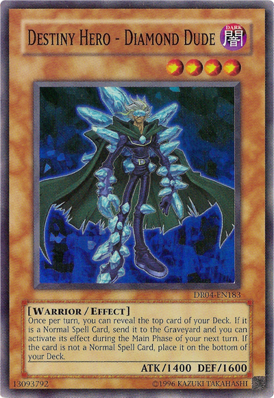 Destiny HERO - Diamond Dude [DR04-EN183] Super Rare 