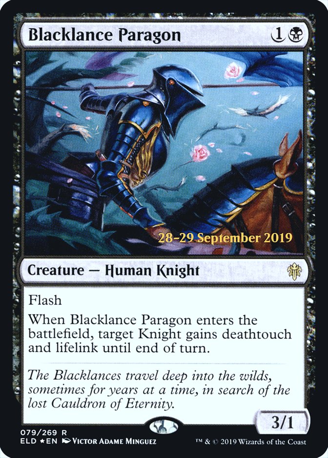 Blacklance Paragon [Throne of Eldraine Prerelease Promos] 