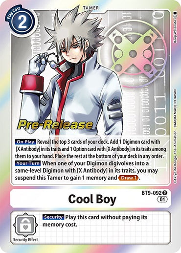 Cool Boy [BT9-092] [X Record Pre-Release Promos] 