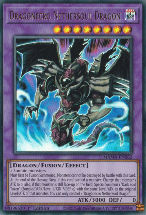 Dragonecro Nethersoul Dragon [MAMA-EN062] Ultra Rare 