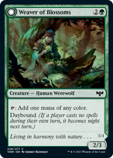 Weaver of Blossoms // Blossom-Clad Werewolf [Innistrad: Crimson Vow] 