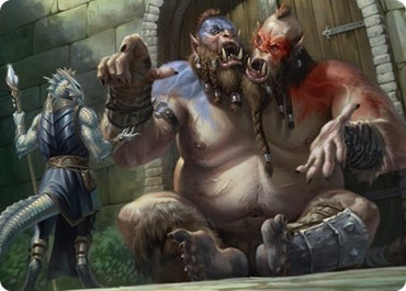 Ettin Art Card [Dungeons &amp; Dragons: Adventures in the Forgotten Realms Art Series] 