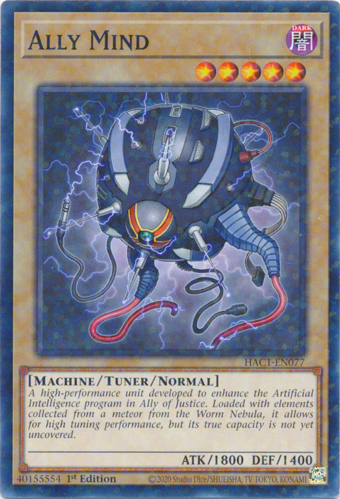 Ally Mind (Duel Terminal) [HAC1-EN077] Common 