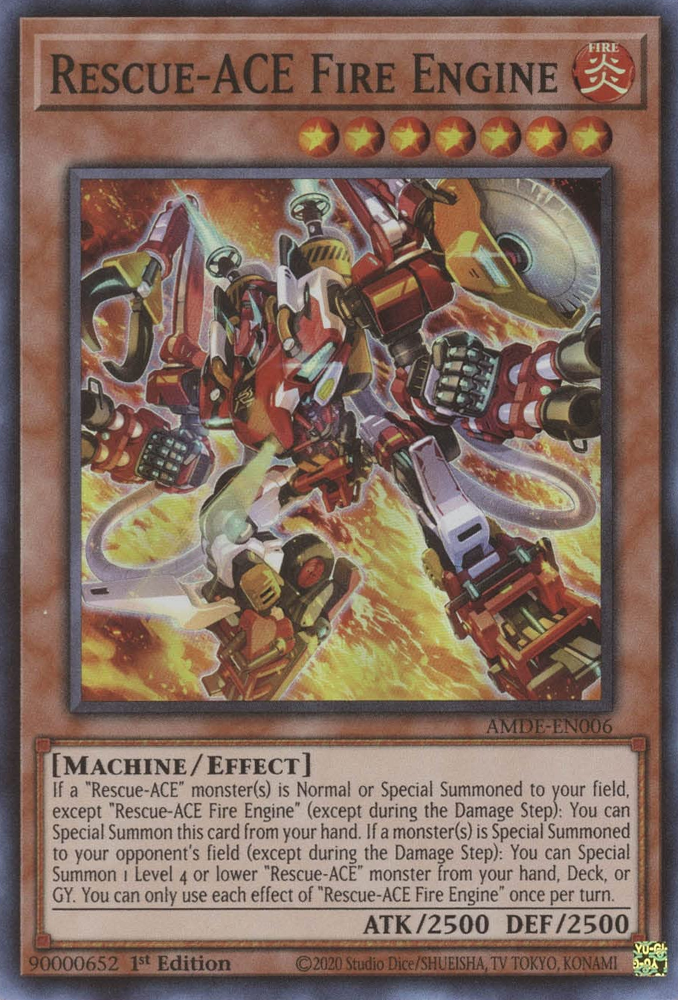 Rescue-ACE Fire Engine [AMDE-EN006] Super Rare 