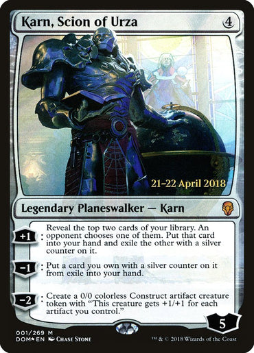 Karn, Scion of Urza [Dominaria Prerelease Promos] 