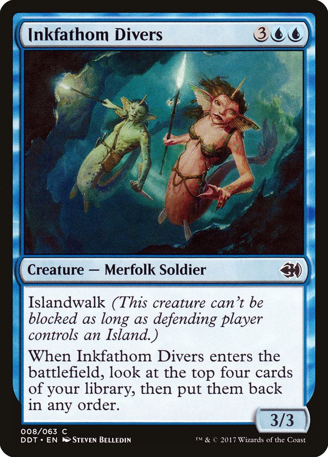 Inkfathom Divers [Duel Decks: Merfolk vs. Goblins] 