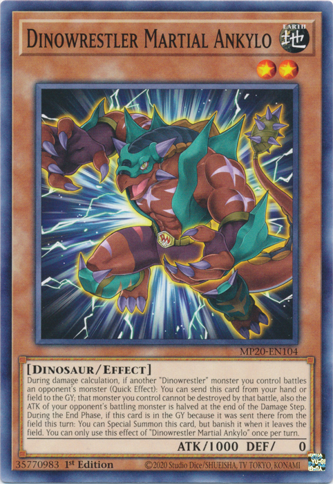 Dinowrestler Martial Ankylo [MP20-EN104] Common 