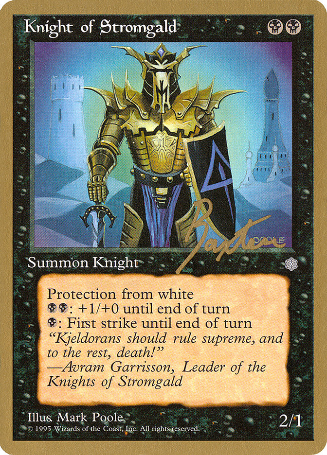 Knight of Stromgald (George Baxter) [Pro Tour Collector Set] 