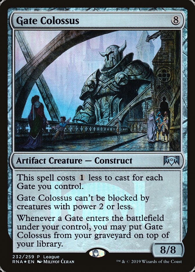 Gate Colossus (League) [Ravnica Allegiance Promos] 