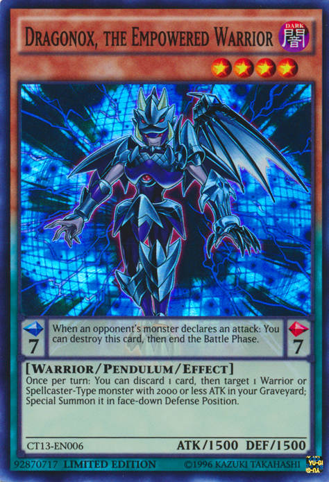 Dragonox, the Empowered Warrior [CT13-EN006] Super Rare 