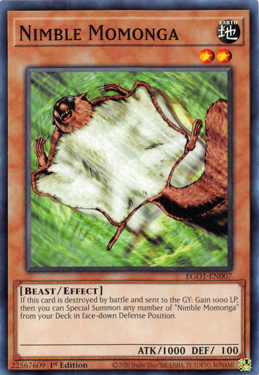 Nimble Momonga [EGO1-EN007] Common 