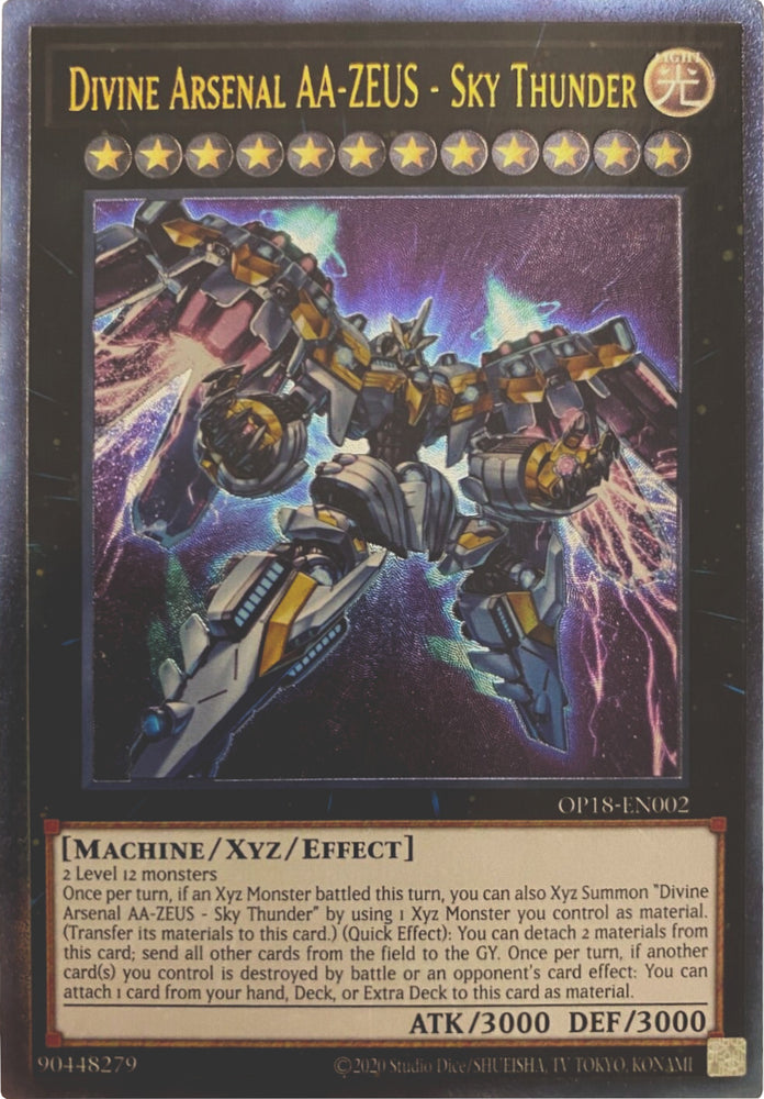 Divine Arsenal AA-ZEUS - Sky Thunder [OP18-EN002] Ultimate Rare 