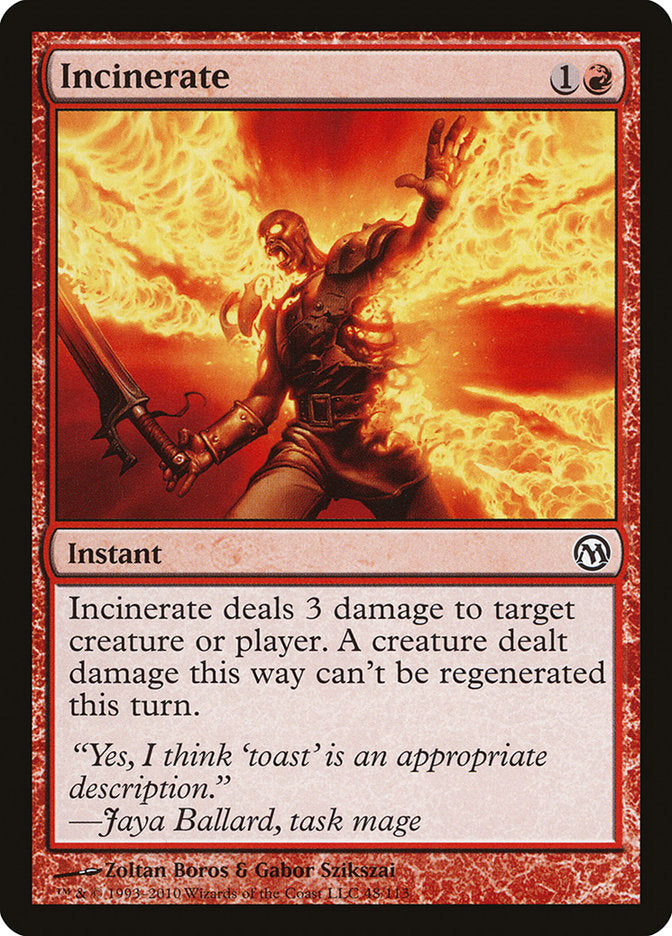 Incinerate [Duels of the Planeswalkers]