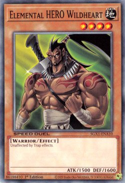 Elemental HERO Wildheart [SGX1-ENA10] Common 