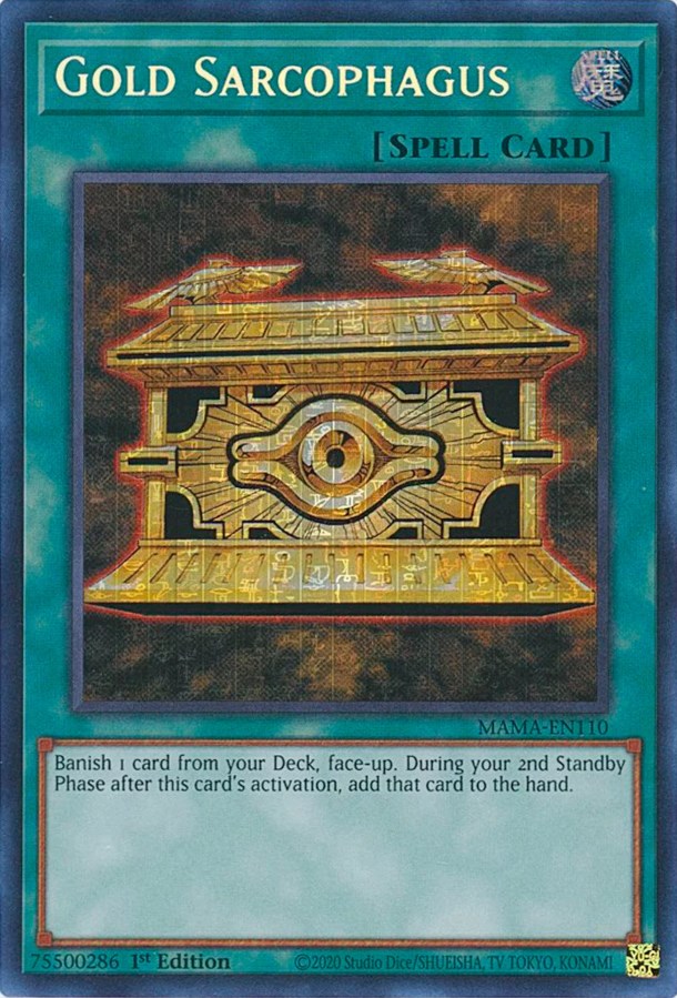 Gold Sarcophagus [MAMA-EN110] Secret Pharaoh's Rare 