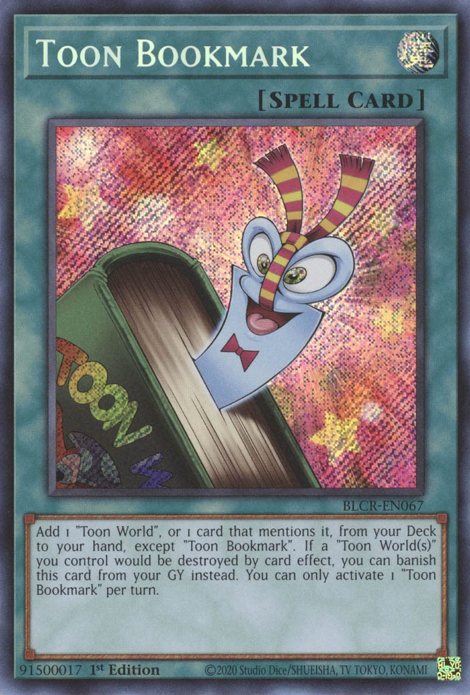 Toon Bookmark [BLCR-EN067] Secret Rare 