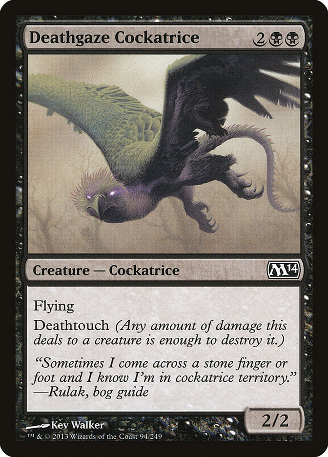 Deathgaze Cockatrice [Magic 2014] 