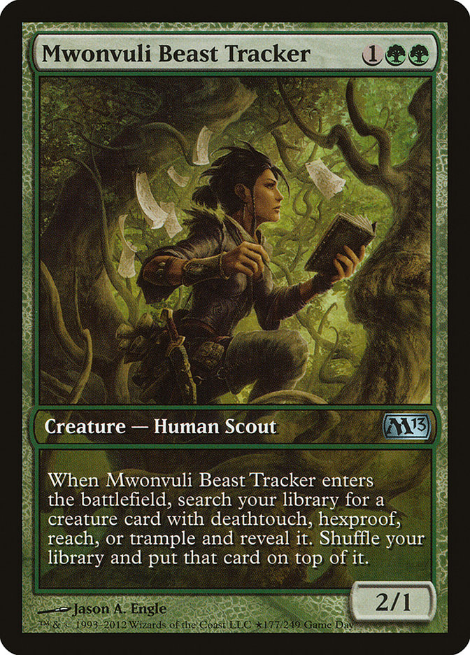 Mwonvuli Beast Tracker (Game Day) [Magic 2013 Promos]