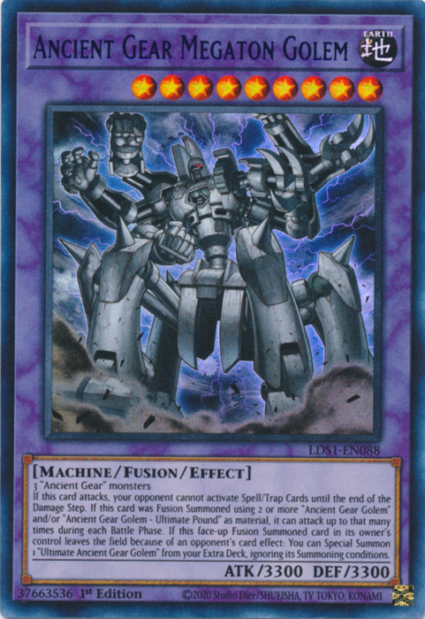 Ancient Gear Megaton Golem (Purple) [LDS1-EN088] Ultra Rare 
