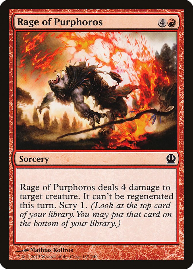 Rage of Purphoros [Theros] 