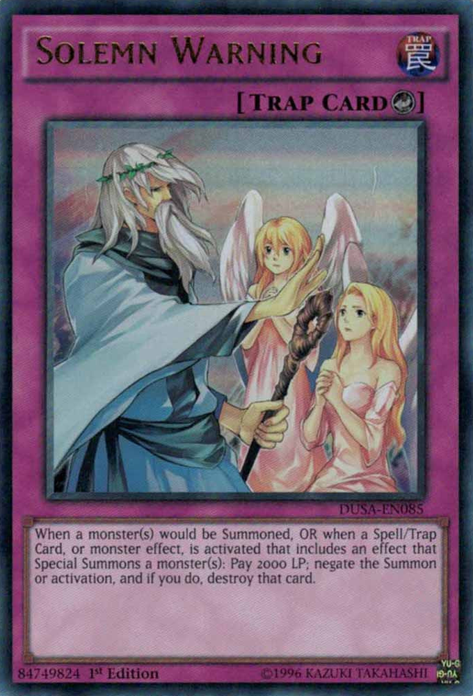Solemn Warning [DUSA-EN085] Ultra Rare 