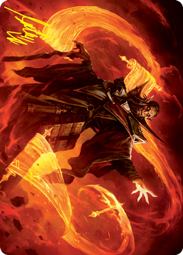 Plargg, Dean of Chaos Art Card (Gold-Stamped Signature) [Strixhaven: School of Mages Art Series] 