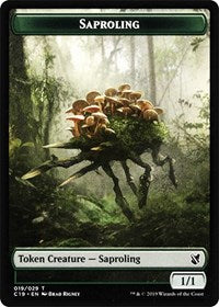 Saproling // Morph Double-Sided Token [Commander 2019 Tokens] 