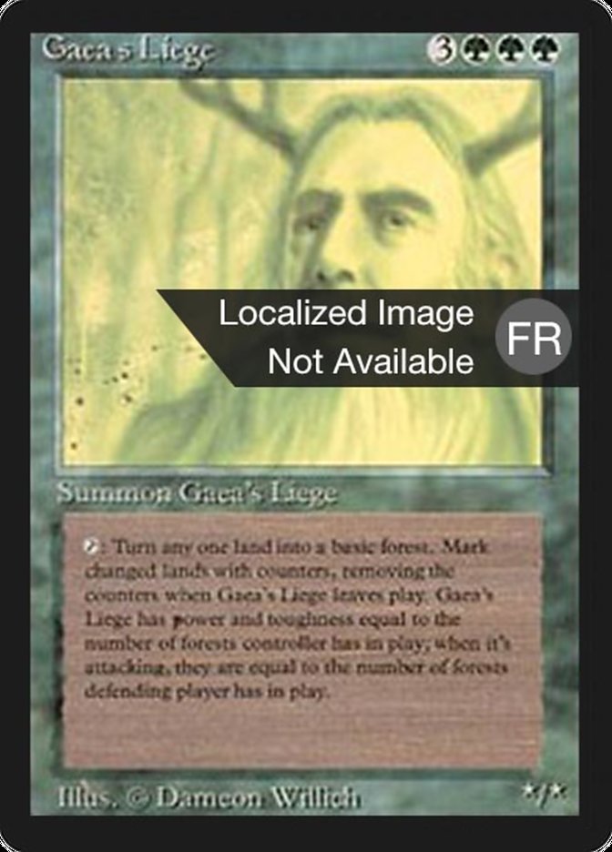 Gaea's Liege [Foreign Black Border] 