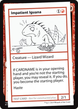 Impatient Iguana (2021 Edition) [Mystery Booster Playtest Cards] 