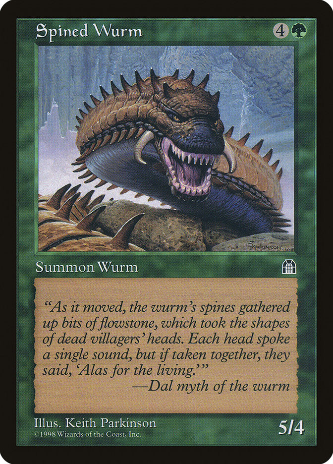 Spined Wurm [Stronghold] 