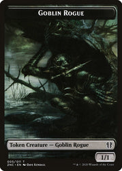 Faerie Rogue // Goblin Rogue Double-Sided Token [Zendikar Rising Commander Tokens]