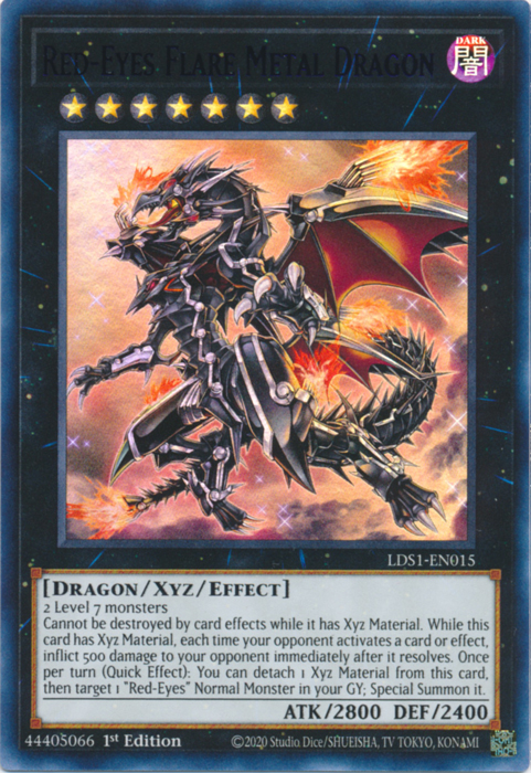 Red-Eyes Flare Metal Dragon (Purple) [LDS1-EN015] Ultra Rare 