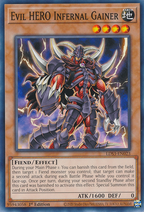 Evil HERO Infernal Gainer [LDS3-EN023] Common 