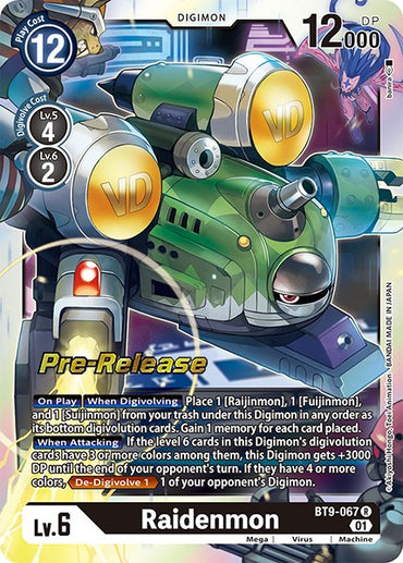Raidenmon [BT9-067] [X Record Pre-Release Promos] 