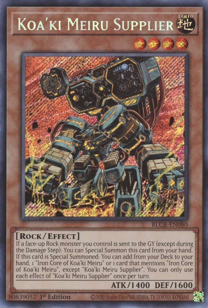 Koa'ki Meiru Supplier [BLCR-EN080] Secret Rare 