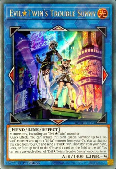Evil Twin's Trouble Sunny [BODE-EN051] Starlight Rare 