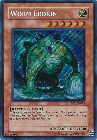 Worm Erokin [HA01-EN021] Secret Rare 