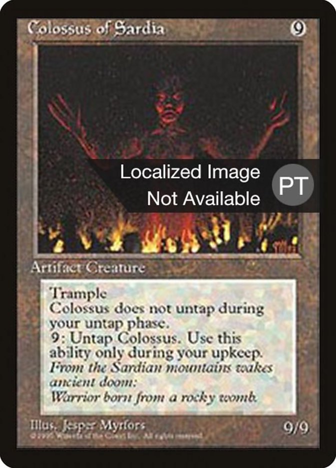 Colossus of Sardia [Fourth Edition (Foreign Black Border)] 